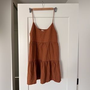 Oak + Fort Linen tiered sundress size medium